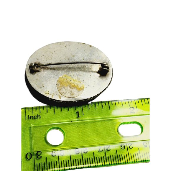 Vintage Older Mosaic Brooch w/ Handmade Frame (A794) - Picture 4 of 5